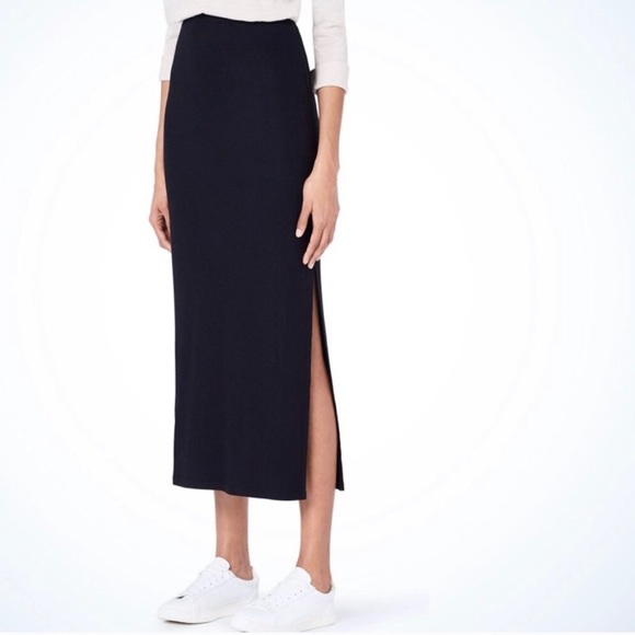 GAP Dresses & Skirts - GAP Navy Blue Double Slit Maxi Skirt